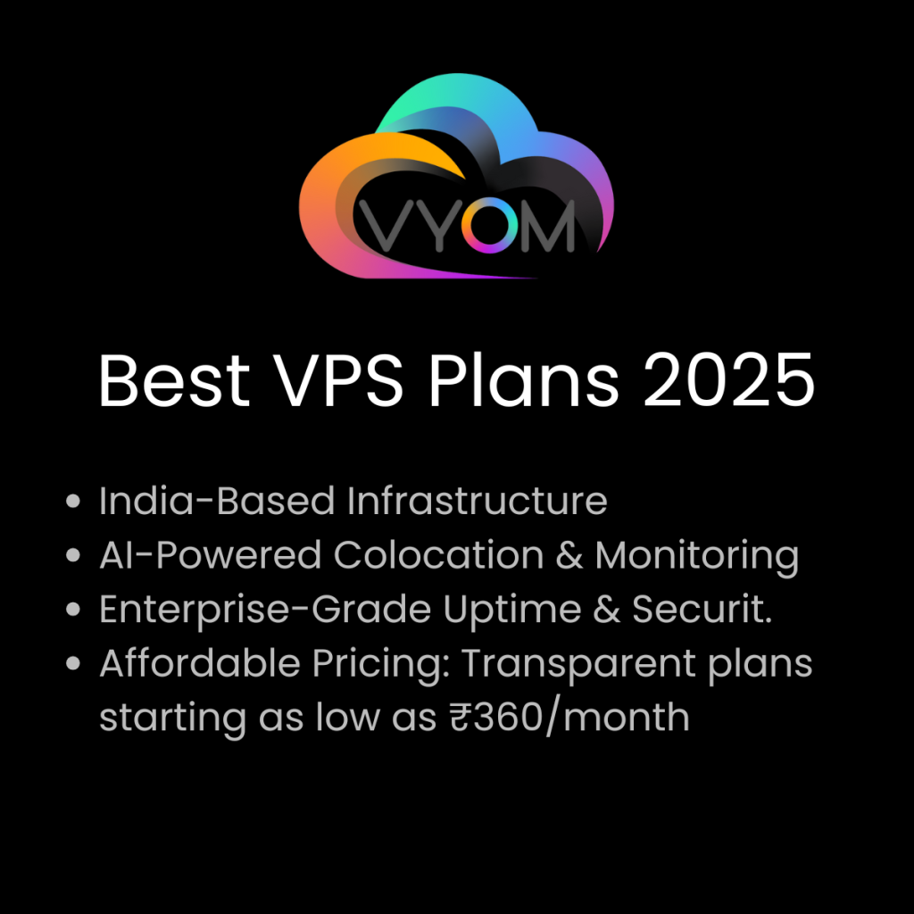 Best VPS Plans in India